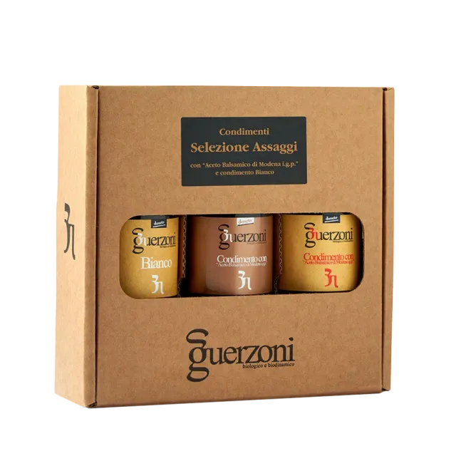 Acetaia Guerzoni Selezione Assaggio condimenti 3x100ml biodinamici