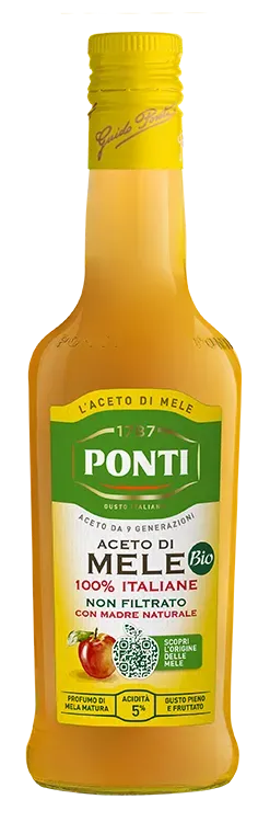 Ponti Aceto di Mele Bio Non Filtrato con madre