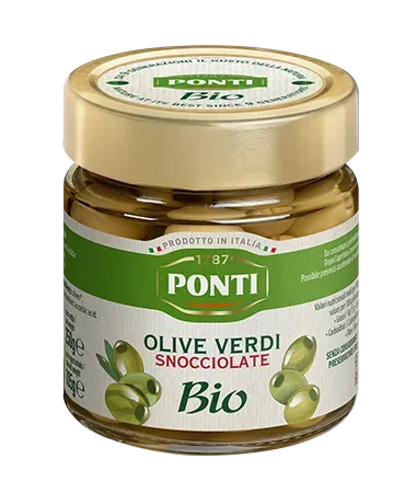 Ponti Olive Verdi Snocciolate Bio