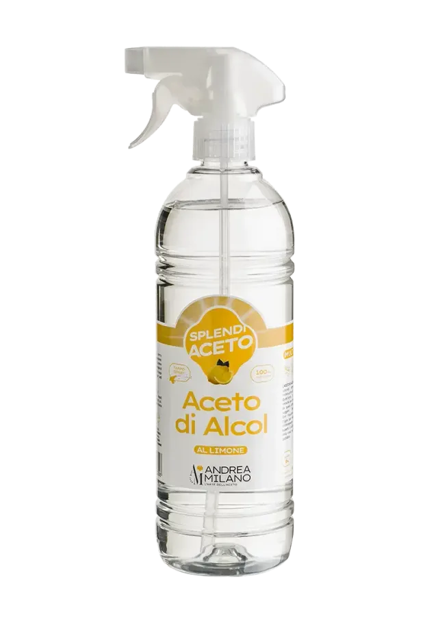 Andrea Milano Aceto Alcol Limone multiuso casa e cucina
