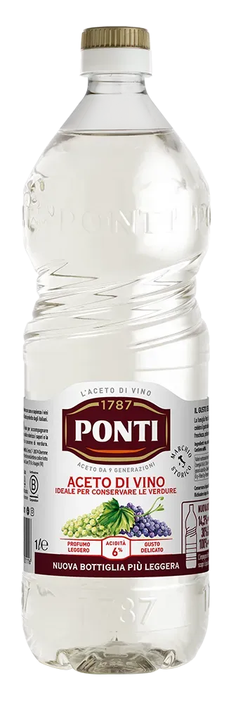 Ponti Classico Aceto di Vino Decolorato PET incolore