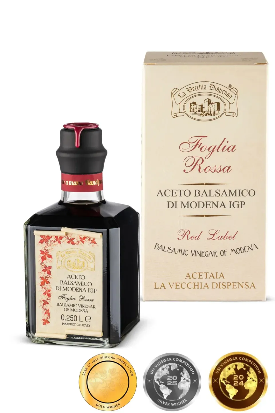 La Vecchia Dispensa Foglia Rossa aceto balsamico leggero insalate