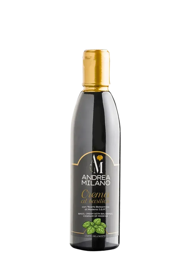 Andrea Milano Crema al Basilico con Aceto Balsamico Modena per caprese