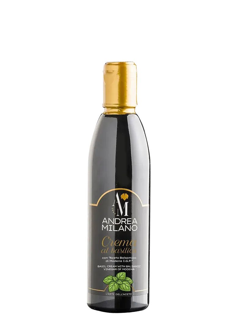 Andrea Milano Crema al Basilico con Aceto Balsamico Modena per caprese