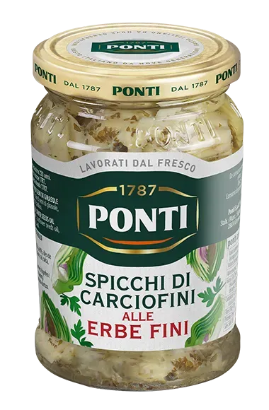 Ponti Spicchi di Carciofini alle Erbe Fini sottolio