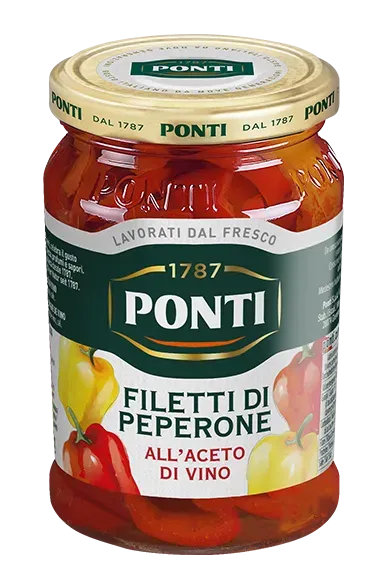 Ponti Filetti di Peperone sottaceto all'aceto di vino