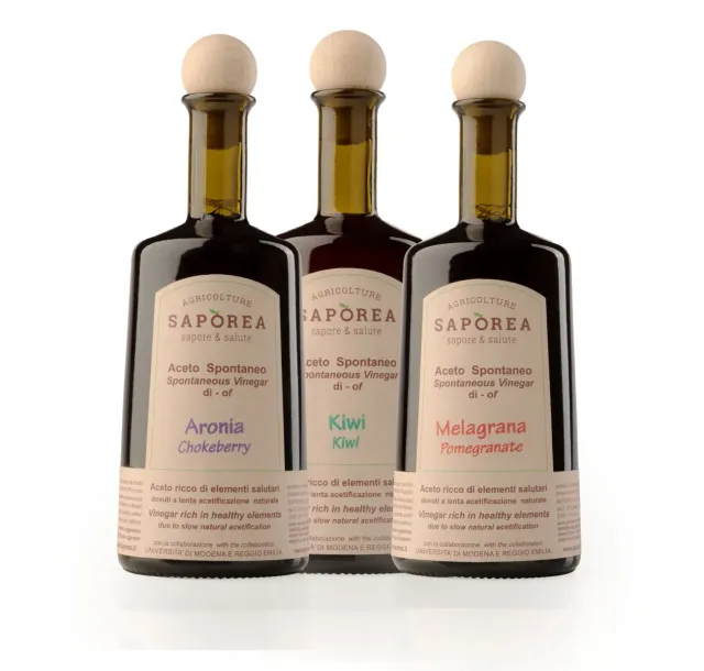 Saporea Bio Aceto Spontaneo 3 Bottiglie da 500 ml