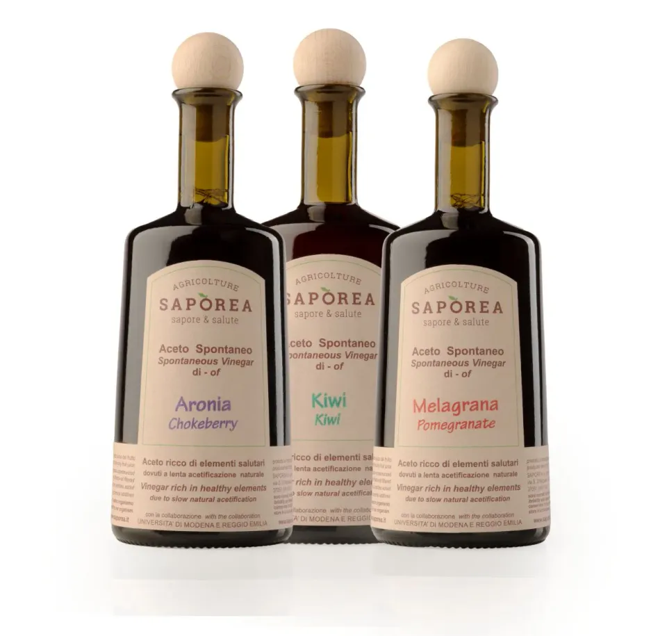 Saporea Bio Aceto Spontaneo 3 Bottiglie da 500 ml