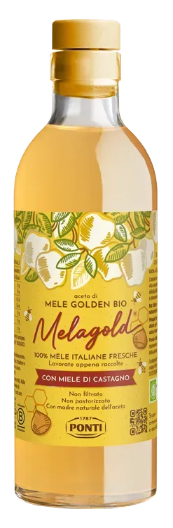 Ponti Melagold aceto di mele Golden bio miele castagno