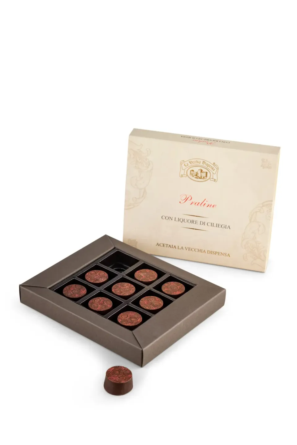 La Vecchia Dispensa praline cioccolato fondente amarena 9 pezzi