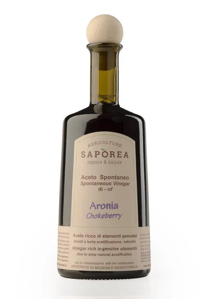 Saporea Aceto Spontaneo Aronia Bio 500 ml amarognolo