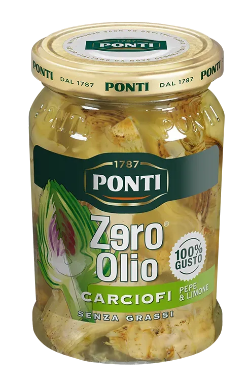 Ponti Zero Olio carciofi pepe e limone senza olio