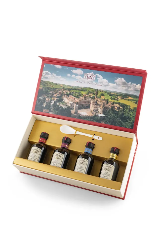 La Vecchia Dispensa Ricordi cofanetto aceto balsamico 4x100 ml
