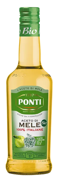 Ponti Aceto di Mele Biologico 100% Italiane delicato